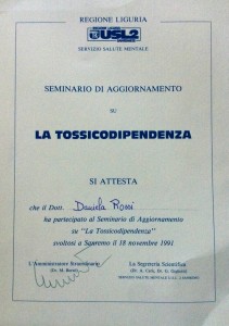 CORSO SULLA TOSSICODIPENDENZA